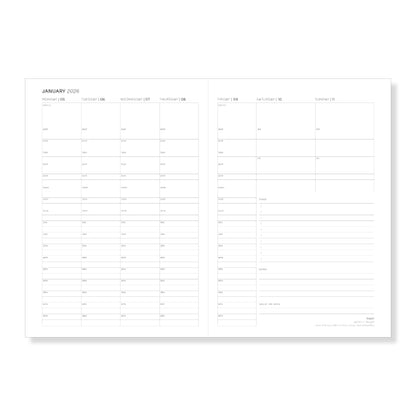 2026 DIARY A5 - Espresso Croc (Pre-order)